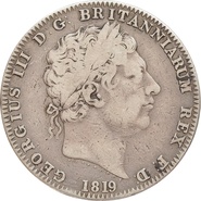 1819 Silver Crown Coin George III