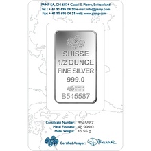 PAMP Lady Fortuna 1/2oz Silver Bar Minted