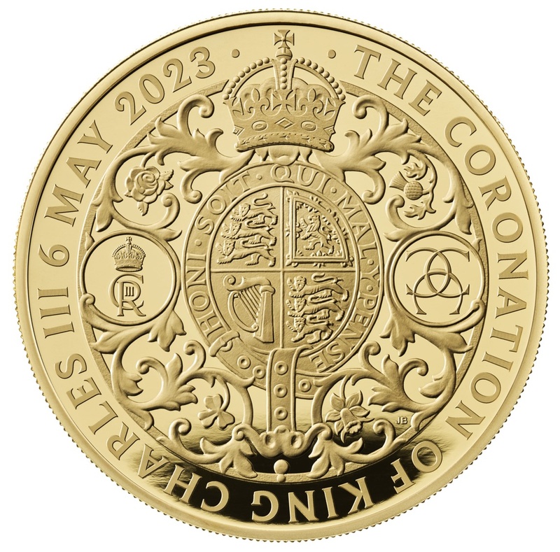 2023 5oz Gold Coronation of King Charles III Proof Coin Boxed