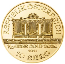 2021 1/10oz Austrian Gold Philharmonic Coin