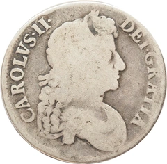 1672 Silver Crown Coin Charles II