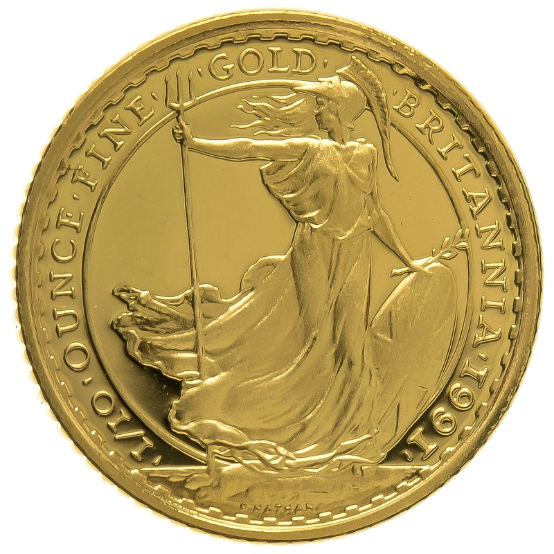 1991 Proof 1/10oz Gold Britannia Coin