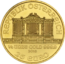 2018 1/4oz Austrian Gold Philharmonic Coin