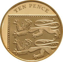 Gold Proof 2015 Fourth and Fifth Circulating UK Coinage Portrait Set Boxed