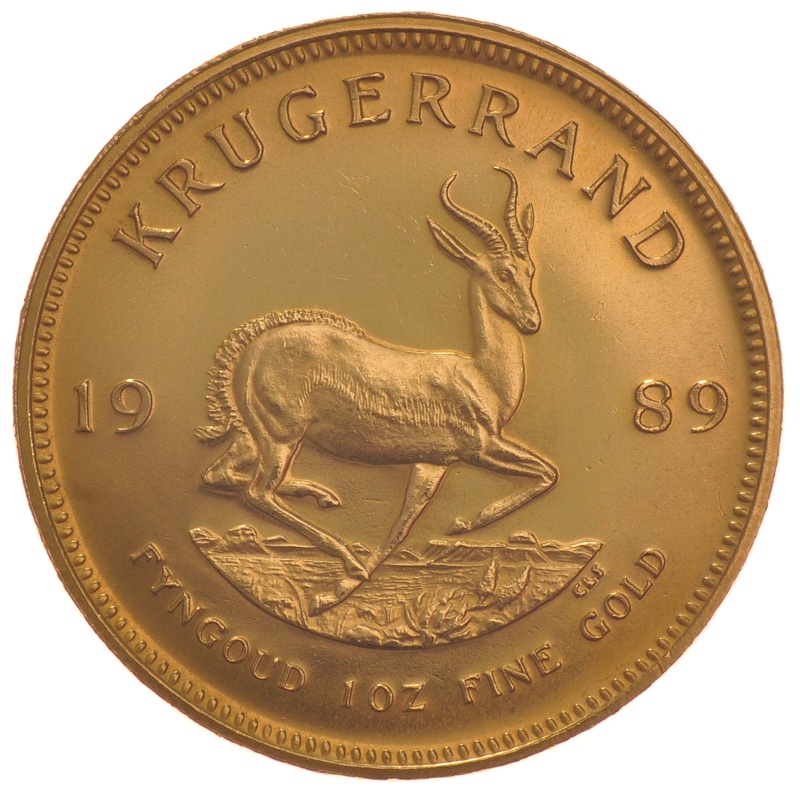1989 Krugerrand Gold Coin 1oz