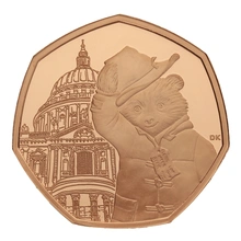 2019 Paddington at St. Paul's Cathedral Fifty Pence 50p Proof Gold Coin Boxed
