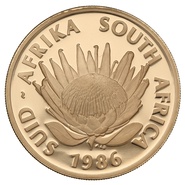 1986 Protea 1oz Proof Gold Coin