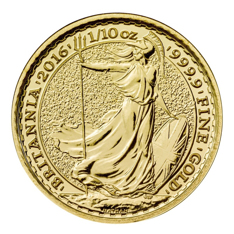 2016 1/10oz Gold Britannia Coin