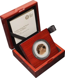 Best Value Fifty Pence 50p Proof Gold Coin Boxed