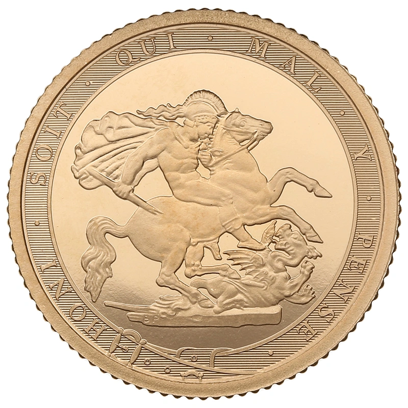 2017 Proof Gold Half Sovereign Elizabeth II Fifth Head