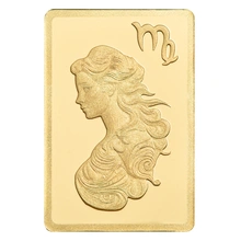 0.5g Gold Bar PAMP Zodiac Virgo Minted