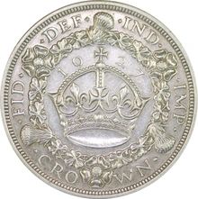 1927 Proof Silver Crown Coin George V Christmas Crown Extremely Fine
