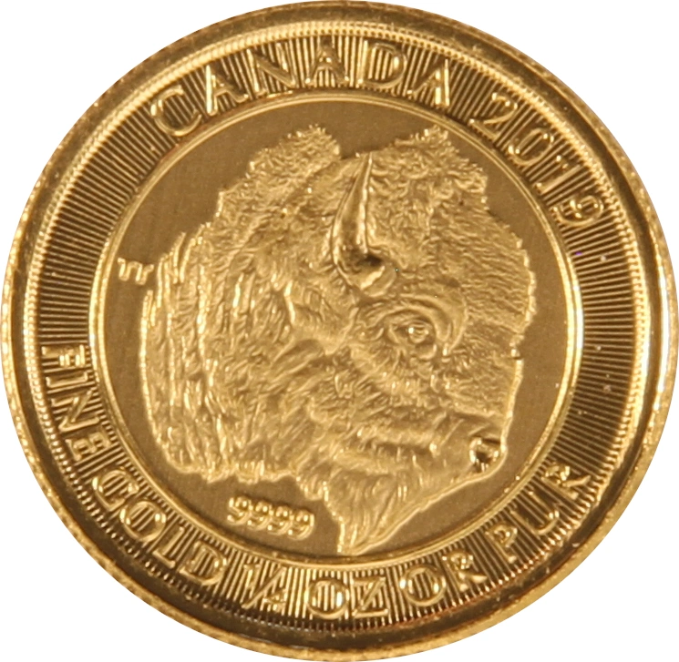 2019 1/4oz Canadian Buffalo Gold Coin