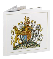Gold Proof 2015 £1 One Pound Royal Arms Boxed