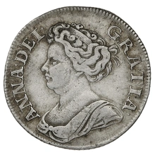 1711 Silver Shilling Coin Queen Anne