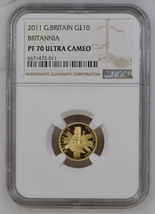 2011 Proof 1/10oz Gold Britannia Coin NGC PF70