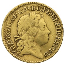 1719 George I Half Guinea Gold Coin