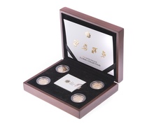 2013 Proof Gold £1 Pound Floral Collection Set Boxed