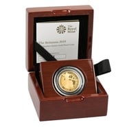 2019 Proof 1/4oz Gold Britannia Coin Boxed