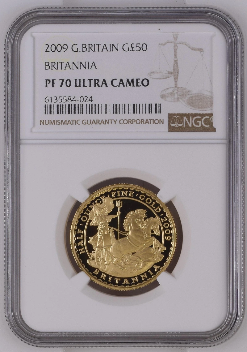 2009 Proof 1/2oz Gold Britannia Coin NGC PF70