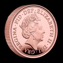 2022 Gold Proof Piedfort Sovereign Platinum Jubilee Elizabeth II 5th Head Boxed