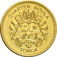 Tonga 1962 Quarter Koula Gold Coin