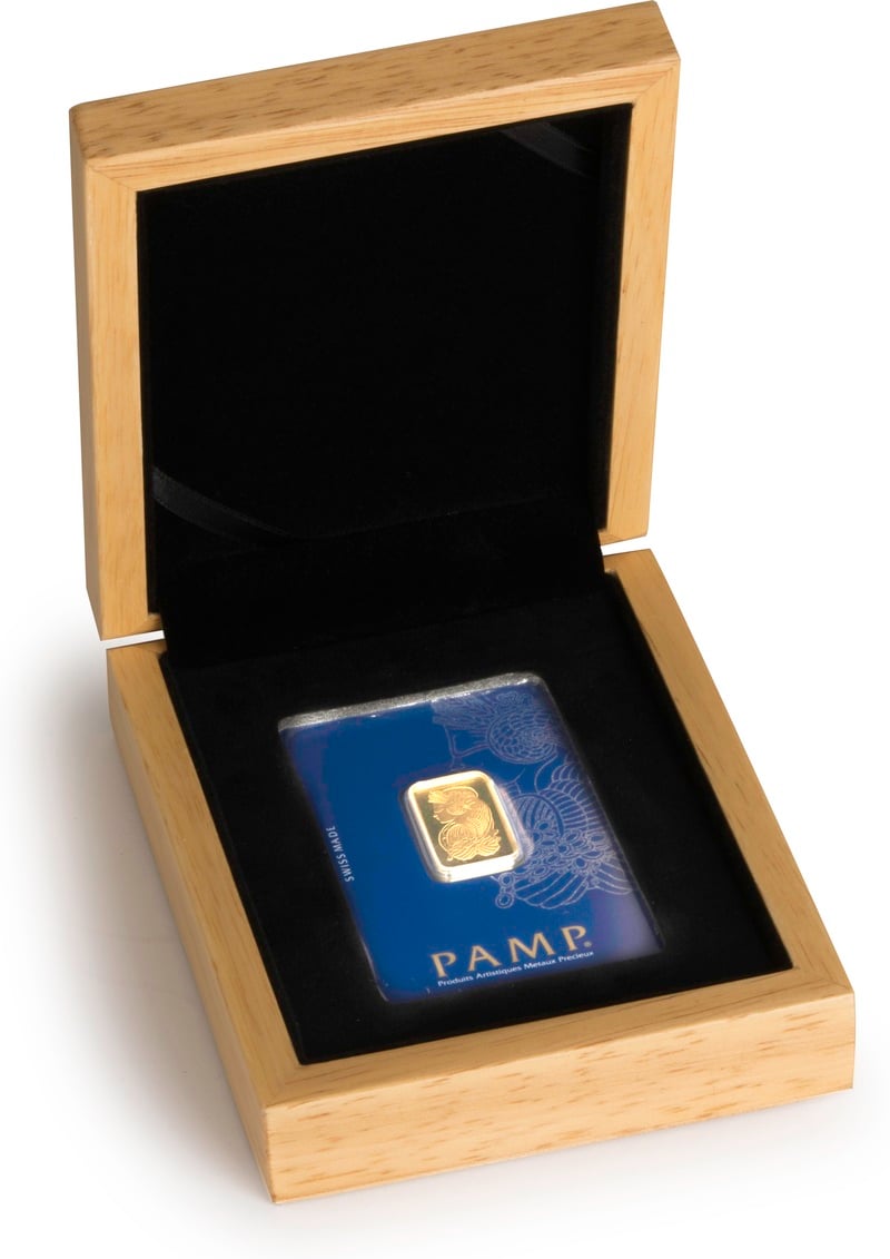 10g Gold Bar PAMP Lady Fortuna Gift Boxed