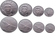 1998 Platinum Eagle 4 Coin Set