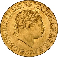 1820 Gold Sovereign Coin George III NGC VF30