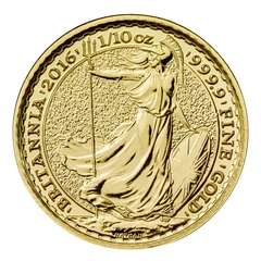 2016 1/10oz Gold Britannia Coin