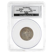 1834 Silver Shilling Coin CGS EF60