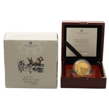 2021 1/4oz Alice's Adventures in Wonderland Proof Gold Coin Boxed