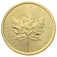 2019 Canadian Maple Leaf Gold Coin 1oz