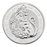 2022 Lion of England Silver Coin Tudor Beasts 2oz