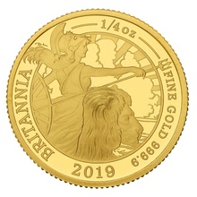 2019 Proof 1/4oz Gold Britannia Coin Boxed