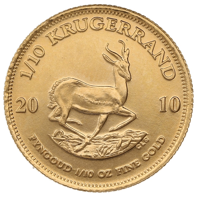 2010 1/10oz Krugerrand Gold Coin