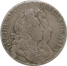 1692 Silver Crown Coin William & Mary Fine