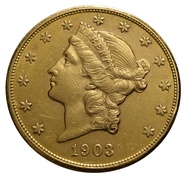 1903 $20 Gold Coin Double Eagle Liberty Head San Francisco