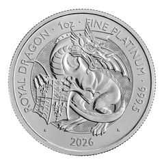 2026 The Royal Dragon Tudor Beast 1oz Platinum  Coin