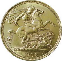 1902 £2 Coin Gold Double Sovereign Edward VII