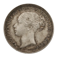 1877 Victoria Silver Shilling Die 35
