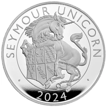 2024 Seymour Unicorn Silver Coin Tudor Beasts 10oz Proof Boxed