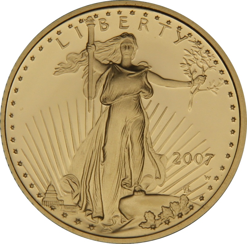 2007 Proof Tenth Ounce Eagle Gold Coin