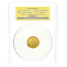 1615 James I Hammered Gold Half Crown