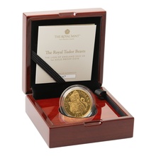 2022 Lion of England Gold Coin Tudor Beasts 1oz Proof Boxed