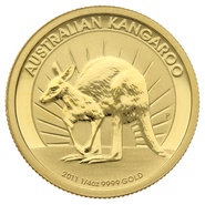 2011 1/4oz Australian Kangaroo Gold Nugget Coin