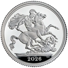 2026 Proof Silver Sovereign Coin Boxed