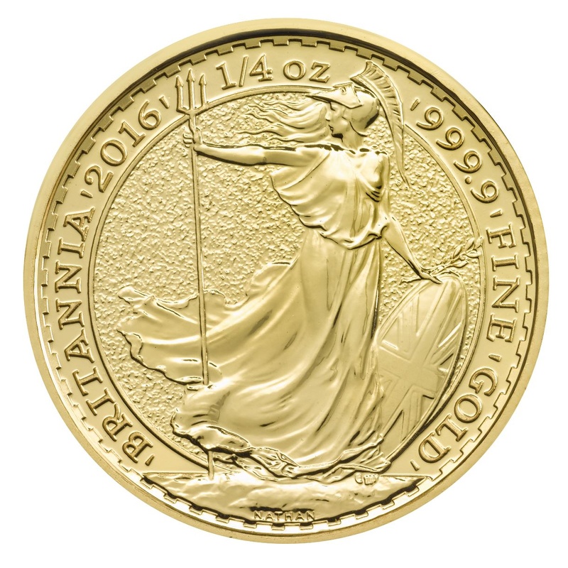 2016 1/4oz Gold Britannia Coin