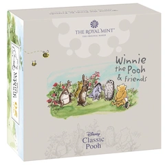 2021 Proof 50p Gold Coin Winnie the Pooh Boxed