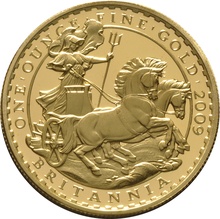 2009 Proof Britannia Gold 4-Coin Set Boxed